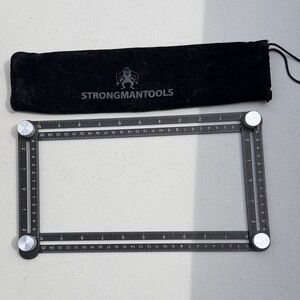 Black Adjustable Angle Ruler for Men